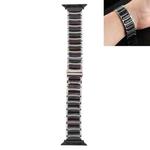 For Apple Watch Series 7 45mm / 6 & SE & 5 & 4 44mm / 3 & 2 & 1 42mm Ceramic Steel Watch Band(Black)