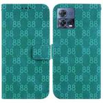 For Motorola Moto S30 Pro/Edge 30 Fusion 5G Double 8-shaped Embossed Leather Phone Case(Green)