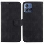 For Motorola Moto S30 Pro/Edge 30 Fusion 5G Double 8-shaped Embossed Leather Phone Case(Black)