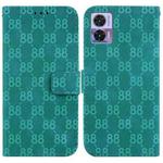 For Motorola Edge 30 Neo / Edge 30 Lite Double 8-shaped Embossed Leather Phone Case(Green)