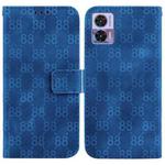 For Motorola Edge 30 Neo / Edge 30 Lite Double 8-shaped Embossed Leather Phone Case(Blue)