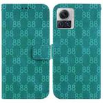 For Motorola Moto X30 Pro/Edge 30 Ultra 5G Double 8-shaped Embossed Leather Phone Case(Green)