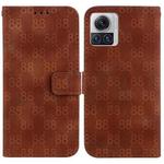 For Motorola Moto X30 Pro/Edge 30 Ultra 5G Double 8-shaped Embossed Leather Phone Case(Brown)