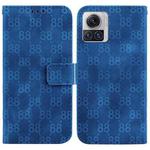 For Motorola Moto X30 Pro/Edge 30 Ultra 5G Double 8-shaped Embossed Leather Phone Case(Blue)