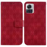 For Motorola Moto X30 Pro/Edge 30 Ultra 5G Double 8-shaped Embossed Leather Phone Case(Red)