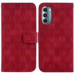 For Motorola Moto G Stylus 5G 2022 Double 8-shaped Embossed Leather Phone Case(Red)