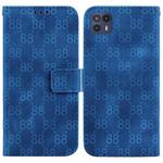 For Motorola Moto G50 5G Double 8-shaped Embossed Leather Phone Case(Blue)