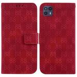 For Motorola Moto G50 5G Double 8-shaped Embossed Leather Phone Case(Red)