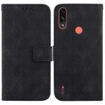 For Motorola Moto E7 Power / E7i Power Double 8-shaped Embossed Leather Phone Case(Black)