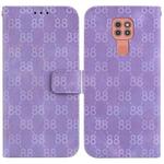 For Motorola Moto G9 Play / E7 Plus Double 8-shaped Embossed Leather Phone Case(Purple)