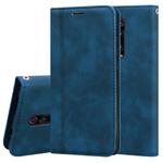 For Xiaomi Redmi K20 Frosted Business Magnetic Horizontal Flip PU Leather Case with Holder & Card Slot & Lanyard(Blue)