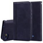 For Xiaomi Redmi 6A Frosted Business Magnetic Horizontal Flip PU Leather Case with Holder & Card Slot & Lanyard(Black)