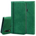 For Xiaomi Redmi 7 Frosted Business Magnetic Horizontal Flip PU Leather Case with Holder & Card Slot & Lanyard(Green)