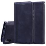 For Xiaomi Redmi 7A Frosted Business Magnetic Horizontal Flip PU Leather Case with Holder & Card Slot & Lanyard(Black)