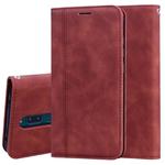 For Xiaomi Redmi 8 Frosted Business Magnetic Horizontal Flip PU Leather Case with Holder & Card Slot & Lanyard(Brown)