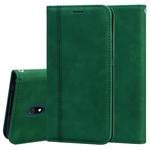 For Xiaomi Redmi 8A Frosted Business Magnetic Horizontal Flip PU Leather Case with Holder & Card Slot & Lanyard(Green)