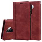 For Xiaomi Redmi Note 8 Pro Frosted Business Magnetic Horizontal Flip PU Leather Case with Holder & Card Slot & Lanyard(Brown)