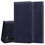 For Xiaomi Redmi Note 8T Frosted Business Magnetic Horizontal Flip PU Leather Case with Holder & Card Slot & Lanyard(Black)