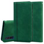 For Xiaomi Mi CC9 / A3 Lite / Mi 9 Lite Frosted Business Magnetic Horizontal Flip PU Leather Case with Holder & Card Slot & Lanyard(Green)