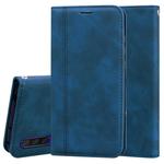 For Xiaomi Mi CC9e Frosted Business Magnetic Horizontal Flip PU Leather Case with Holder & Card Slot & Lanyard(Blue)