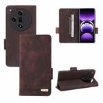 For OPPO Find X7 Magnetic Clasp Leather Phone Case(Brown)