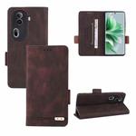 For OPPO Reno11 Pro Global Magnetic Clasp Leather Phone Case(Brown)