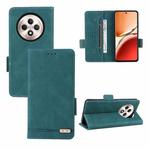 For OPPO Reno12 F 5G / 4G Magnetic Clasp Leather Phone Case(Green)