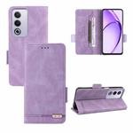 For OPPO A3 Pro 5G Global Magnetic Clasp Leather Phone Case(Purple)