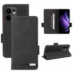 For OPPO Reno13 F Magnetic Clasp Leather Phone Case(Black)
