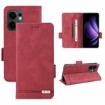 For OPPO Reno13 F Magnetic Clasp Leather Phone Case(Red)