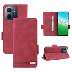 For OPPO A5x 5G / 4G Global Magnetic Clasp Leather Phone Case(Red)