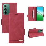 For OPPO A5 5G / 4G Global Magnetic Clasp Leather Phone Case(Red)