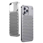 For iPhone 13 Pro Max Aromatherapy Aluminum Alloy Cooling Phone Case(Silver)