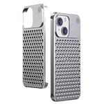 For iPhone 14 Aromatherapy Aluminum Alloy Cooling Phone Case(Silver)