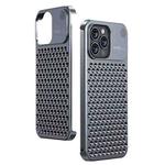 For iPhone 14 Pro Aromatherapy Aluminum Alloy Cooling Phone Case(Grey)