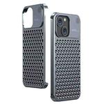 For iPhone 15 Aromatherapy Aluminum Alloy Cooling Phone Case(Grey)