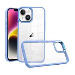 For iPhone 15 Plus Macaron High Transparent PC Phone Case(Light Blue)