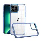For iPhone 13 Pro Max Macaron High Transparent PC Phone Case(Blue)
