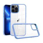 For iPhone 13 Pro Macaron High Transparent PC Phone Case(Light Blue)