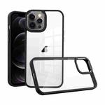 For iPhone 12 Pro Macaron High Transparent PC Phone Case(Black)