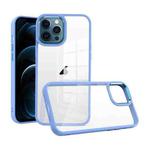 For iPhone 12 Pro Max Macaron High Transparent PC Phone Case(Light Blue)
