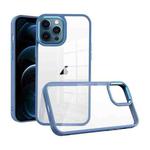 For iPhone 12 Pro Max Macaron High Transparent PC Phone Case(Blue)