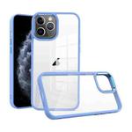 For iPhone 11 Pro Macaron High Transparent PC Phone Case(Light Blue)
