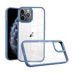 For iPhone 11 Pro Macaron High Transparent PC Phone Case(Blue)
