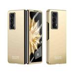 For Honor Magic V2 Integrated AG Matte Folding Phone Case(Champagne Gold)