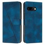 For Google Pixel 9a Dream Triangle Leather Phone Case with Long  Lanyard(Blue)