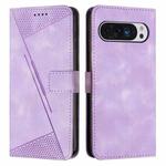 For Google Pixel 10 Pro XL Dream Triangle Leather Phone Case with Lanyard(Purple)