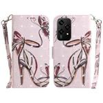 For Honor 200 Lite Global 3D Colored Horizontal Flip Leather Phone Case(Butterfly High-heeled)