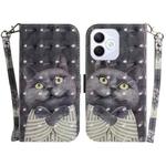 For Honor X60i 3D Colored Horizontal Flip Leather Phone Case(Hug Cat)