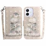 For Honor X60i 3D Colored Horizontal Flip Leather Phone Case(Squirrels)